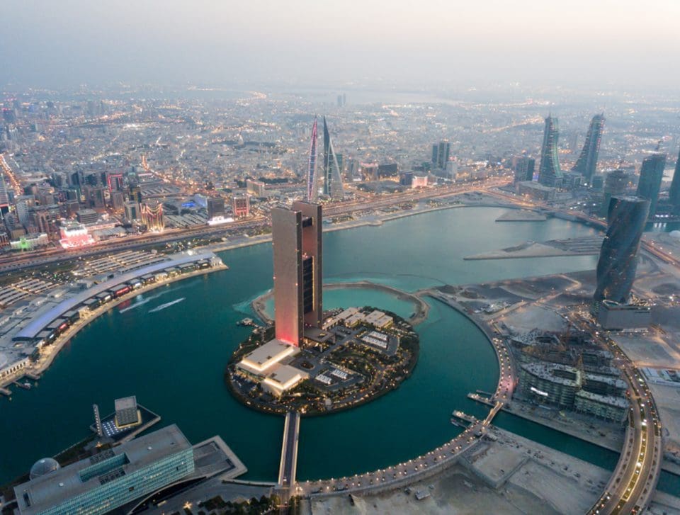 Bahrain Aerial View city scape